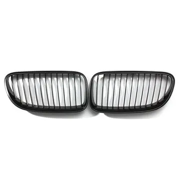 Front Kidney Grille Grill Matte Black for BMW E92 E93 3-Serie LCI Facelift 2DR