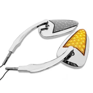 Motorcykel 24LED Blinklyssignal Bagudvendt Spejle