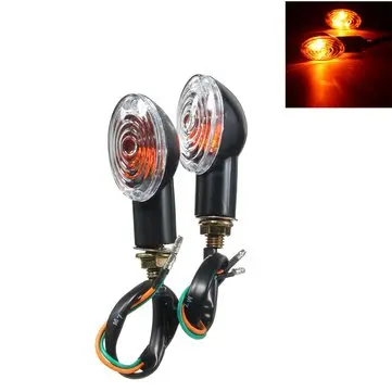 2 stk Turn Signal Indicators Motorcykellys Amber Blinker