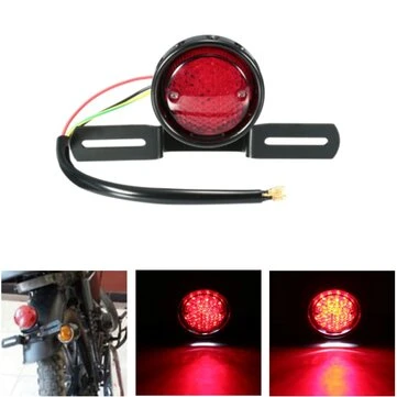 12V DC Motorcykel LED Baglys Bremselygte Baglygte til Harley Bobber Chopper Cafe Racer