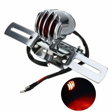 12V Motorcykel Bagbremse Baglygte Bracket For Chopper Bobber