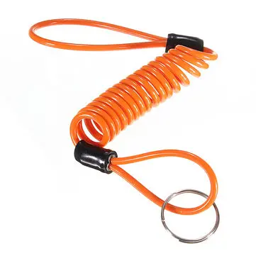 1,5M Disc Lock Sikkerhedsadvarselskabel til motorcykler, scootere, cykler, antidiefteværktøj