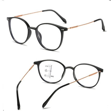 Progressive multifokale anti-blålys læsebriller HD lette modepresbyopi briller