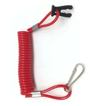 Marine Båd Kill Stop Switch Tether Red Cord Lanyard Til Suzuki Påhængsmotor Motorbåd