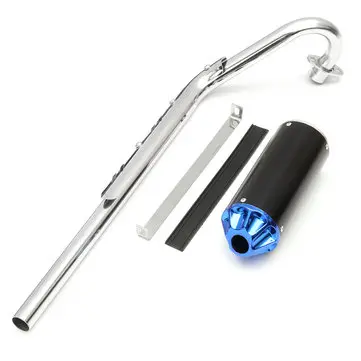 110cc 125cc 140cc Performance CNC Udstødningssystem til Pit Dirt Bike Blå