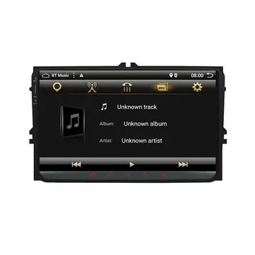 YUEHOO 9 tommer 2 DIN til Android 8.0 4 Kerne 2+32G Bil Stereo Radioafspiller GPS Touch Screen 4G bluetooth FM AM RDS DAB+ til VW Skoda