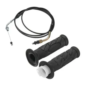 Par Moped Scooter Motorcykel Gasregulator Drej Håndtag Styrestol Grip Kabel til GY6 125-150CC ATV Cykel