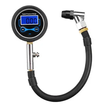 0-200Psi Digital LCD Dæk Luft Pumpe Trykmåler Tester Bil Motorcykel Van