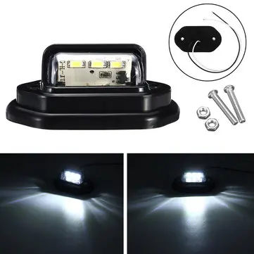 12V LED-nummerpladelys interiør trinlampe til bil lastbil trailer pickuper RV