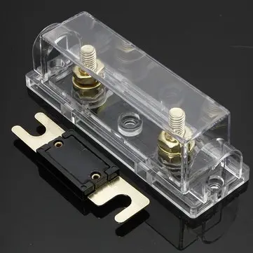 Bil sikringsholder og gratis ANL-sikring 0 Gauge kabel Inline Clear