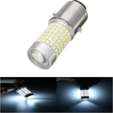12V 1200lm Forlygtepære Høj/lav Beam LED-lampe Til Scooter/Moped/Motorlys 144SMD H6 BA20D