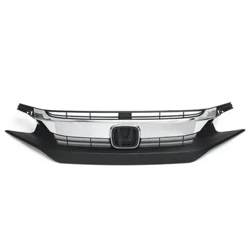 Front Øvre Chrome Billet Grill Til Honda Civic 10th Sedan 2016 2017 2018