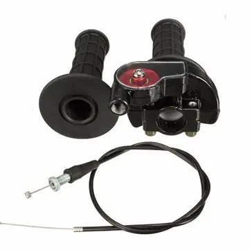 Gummi Twist Gashåndtag Styr 7/8 tommer 22mm med Kabel Motorcykel