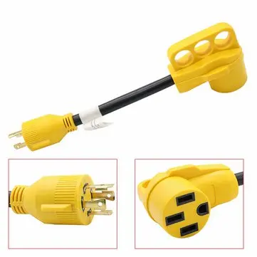 Marin 30 Amp Han til 50 Amp Hun Dogbone Adapter 125/250V Landstrøm Grisepisk Bådadapter