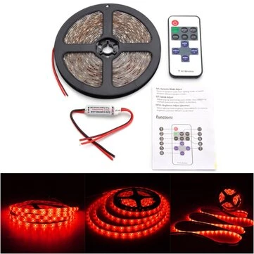 12V 5M 300LED TrÃ¥dlÃ¸s VandtÃ¦t LED Strip Light 16FT For Motorcykel BÃ¥d Lastbil Bil SUV