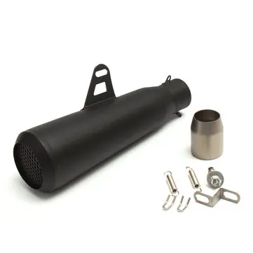 Sort 51 mm Universal motorcykel udstødningslyddæmper til Kawasaki/Honda/Yamaha