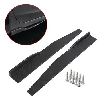 2 stk. 74,5 cm / 29,33" Universal Passende Sorte Plastikbil Side Nederdel Rocker Splitters Vinglet Vinger