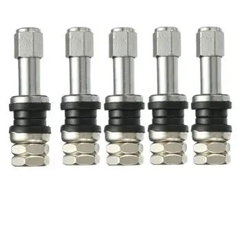 5X Universal TR43E Metal Clamp-in Tubeless Dæk Hjul Schrader Ventil Stilk