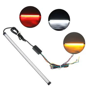 Universal til Bil/Motorcykel 12-24V 30/45CM LED Signallamper Dekorationsskinne Strøm Vand
