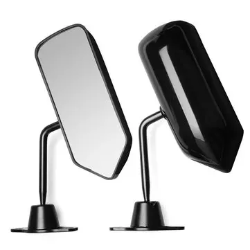 Universal Side Bil spejl Wing Mirror Convex Glass Black (LH+RH) UK-2