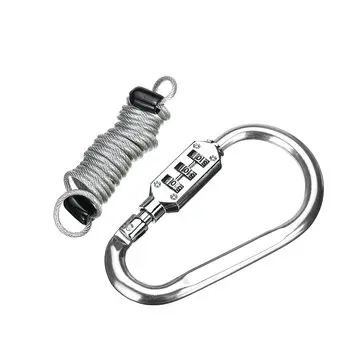 Anti-Tyveri Hjelm Sikkerhedskode Lås Cykel Motorcykel Nulstillelig Kode PIN Forårskombination