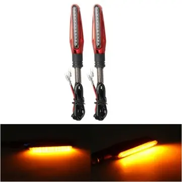 12V Par af gule motorcykel LED-blinklys universel