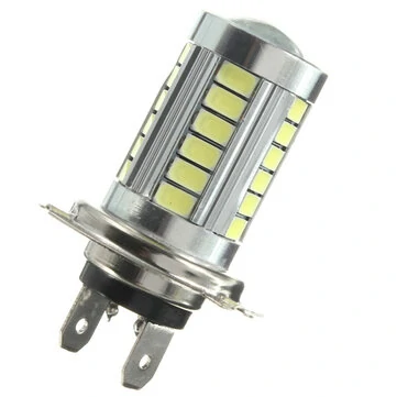 H7 5630 33 SMD Hvid LED Bil Linse DRL Tågelys Forlygte Lyspære