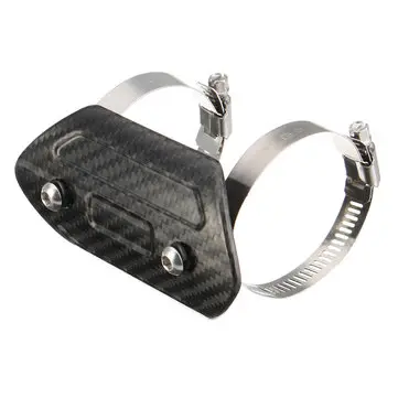 4/5/8 tommer Kulstof Motorcykel Udstødnings Lyddæmper Rør Varmebeskyttende Skjold Cover