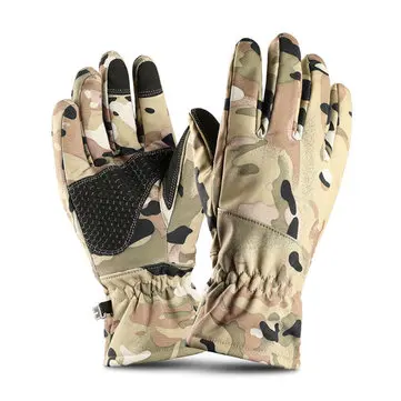 Vandtætte varme vinter ski motorcykel cykling udendørs touchskærm vindtætte fuldfingerhandsker