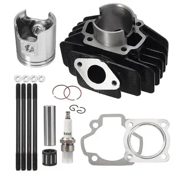 Stort Bore Top End Sæt 60cc Stempel Cylinder Ring Kit Til Yamaha PW50 1981-2009