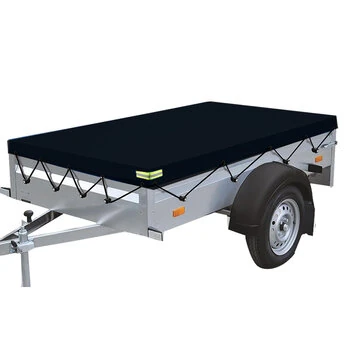 214x122 cm Foldbar Trailer Bilovertræk Vandtæt Vindtæt Støvbeskytter Med Gummi Bælte