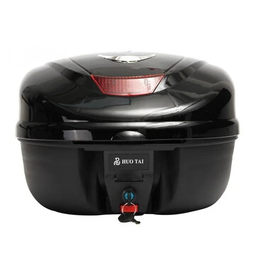 Motorcykel Scooter Trunk med Hurtig Aftagelig Jern Base Sadel Tasker Bagage