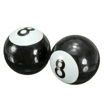 Par Universal Car Truck Motor Bike Pool 8 Ball Dækventil Stilkapper Wheel Rim Caps Bolt