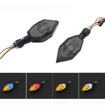 Universal 2X Motorcykel Blinkende LED-lys Dagslys Kørselsadvarselslampe Racerlys