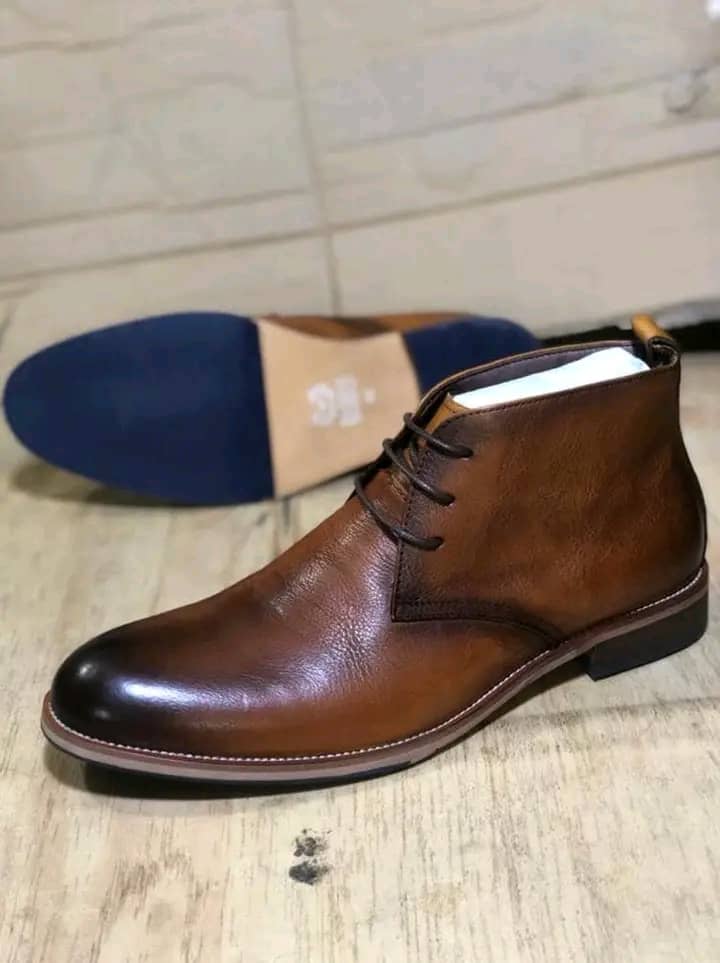 Men's Formal Boots Shoes - Brown