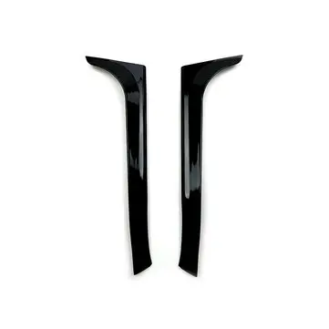 2Pcs Hitam Gloss Hitam Belakang Jendela Sayap Spoiler Canards Splitter Untuk VW Golf 6 MK6 2008-2013
