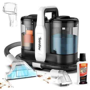 [EU BR Přímé] Teendow C5 500W přenosný čistič koberců vysavač 11kPa čistič skvrn pro koberce a pohovky,odstraňovač skvrn od domácích zvířat se systémem dvojité nádrže na vodu