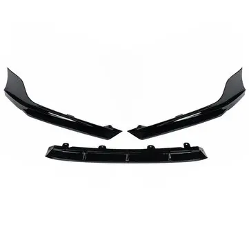 Kit Splitter Pelindung Bibir Depan Bumper Hitam Berlapis Mutiara untuk ACCORD AKASAKA 2018-19