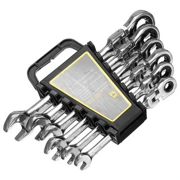 8/10/12/13/14/17mm 6pcs 래 체트 렌치 컴비네이션 스패너 하드웨어 내부 육각 자동차 수리 도구