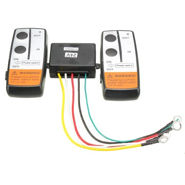 24V 100ft 무선 원격 제어 리커버리 윈치 크레인 트윈 핸드셋 키트