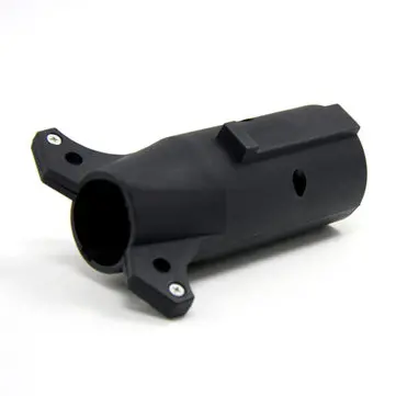 Tirol T21850 미국 7 핀 평면에서 6 핀 라운드 트레일러 어댑터 라이트 배선 플러그 커넥터 12V