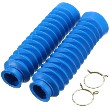 한 쌍의 오토바이 고무 프론트 포크 커버 보호자 거터 부츠게이터 4가지 색상