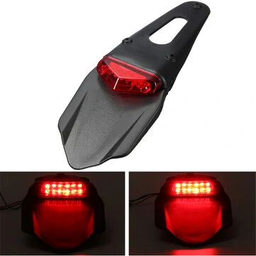 오토바이 후미등 12개 LED 램프 스톱 브레이크 후미등 유니버설