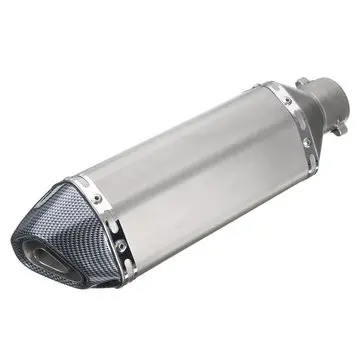 36-51mm 유니버설 모터사이클 블랙 카본 파이버 배기 머플러 파이프 w/ DB 킬러