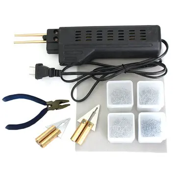 206 개의 핫 스테이플러 범퍼 펜더 페어링 용접기 플라스틱 수리 키트