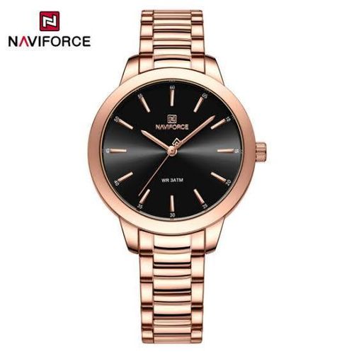 Naviforce Stainless Steel Analog Women's Watch - Gold, Silver