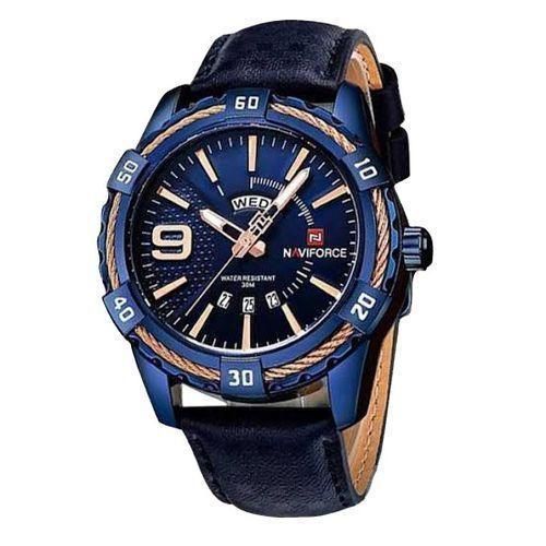 Naviforce Luxury Analog And Dated Waterproof Men's Watch - Blue
