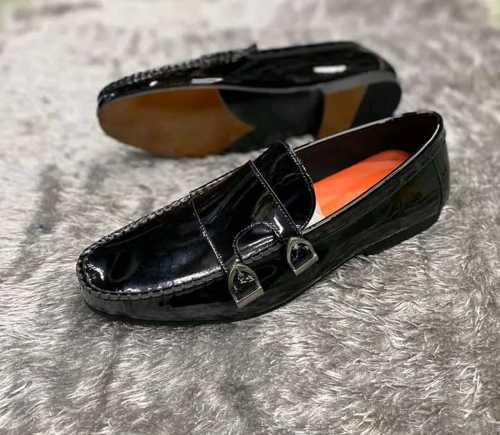 Men's Gentle Shinny Shoes - Black