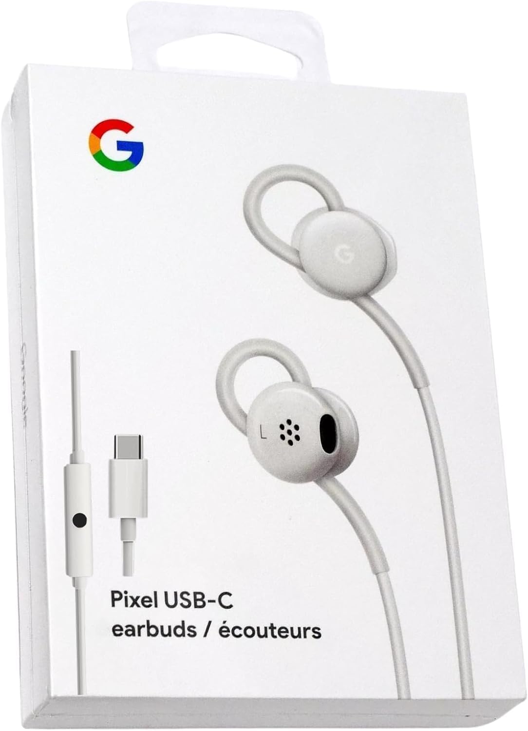 Google Earbuds Wired Headset USB-C, Comfortable Fit, Inline Controls, Compatible with Type-C Phones - White