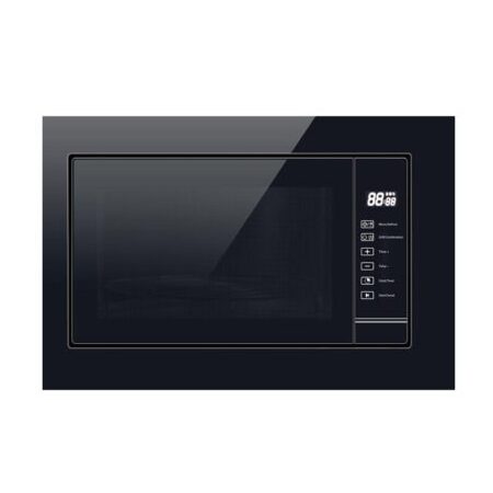 IQRA 25L Built-in Microwave Oven, 60cm, IQ-MW25, Grill Function, Stainless Steel Inside Body, Big Door Opening, Grill Power: 1200w, Microwave Power: 900w, Touchscreen, Black